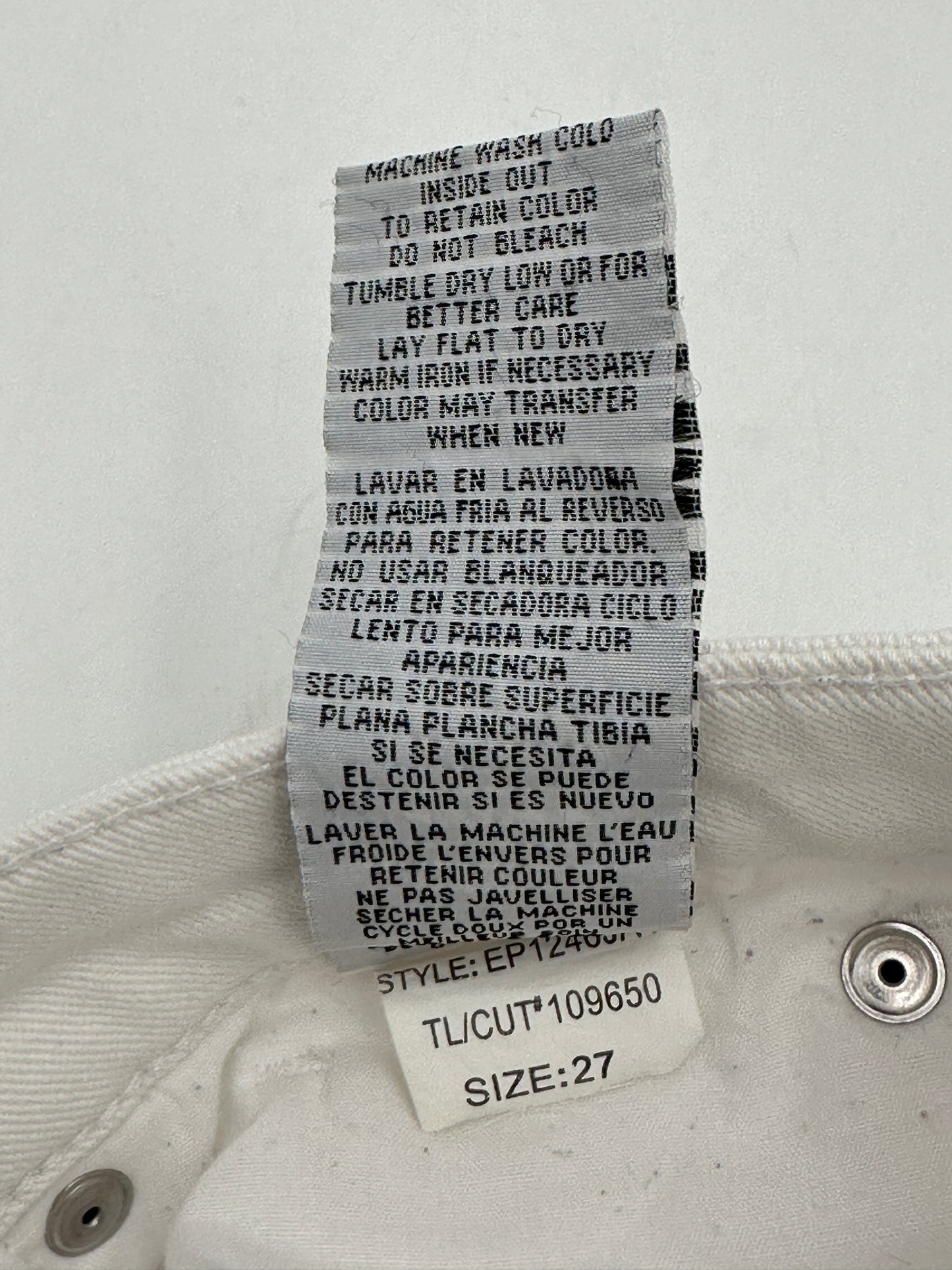 STS Blue Size 27 White Emma Ankle Skinny Jeans Pants