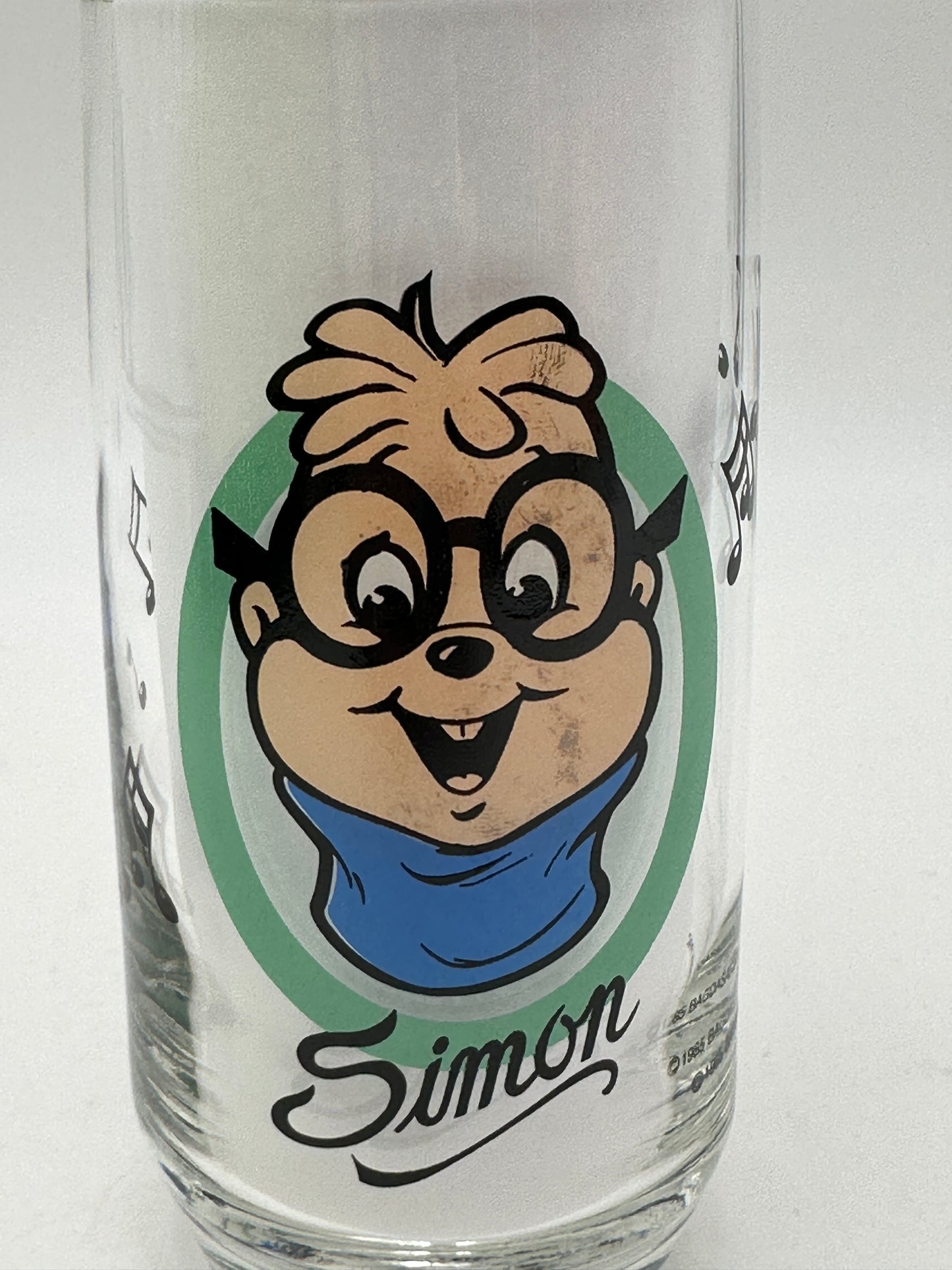 Bagdasarian Simon of Alvin & The Chipmunks Hardees Promotional Glass, Vintage