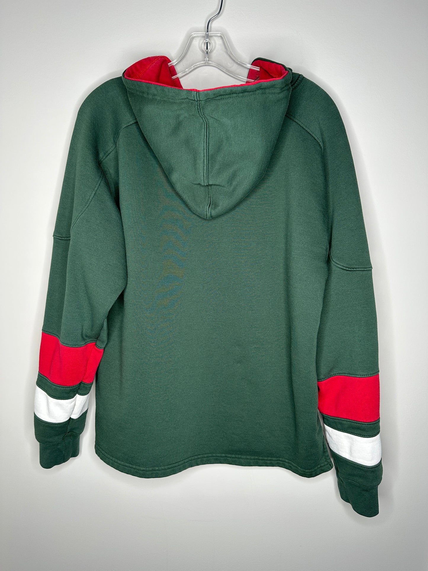 NHL Men's Size M (38/40) Green Minnesota Wild Hockey Fleece Hoodie