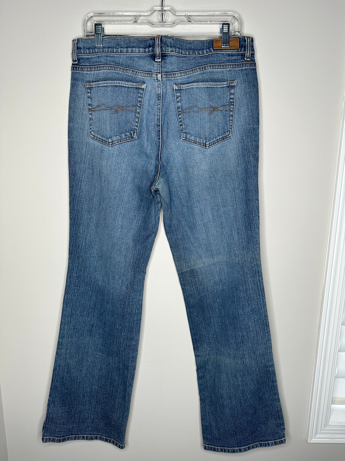 New York & Company Size 12 Blue Light/Medium Wash Straight Leg Jeans