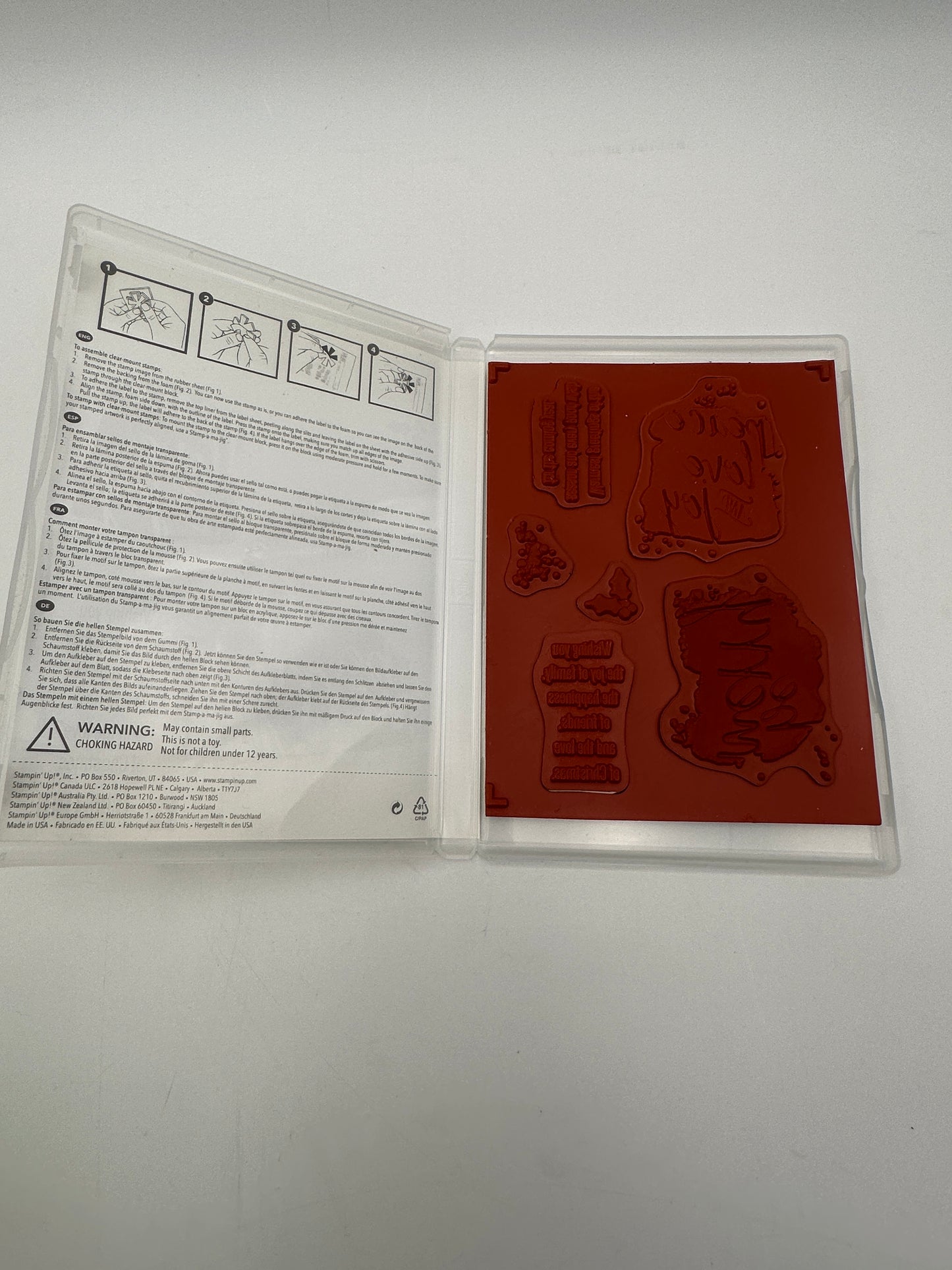 Stampin' Up! Every Good Wish Cling Stamp Set, retired