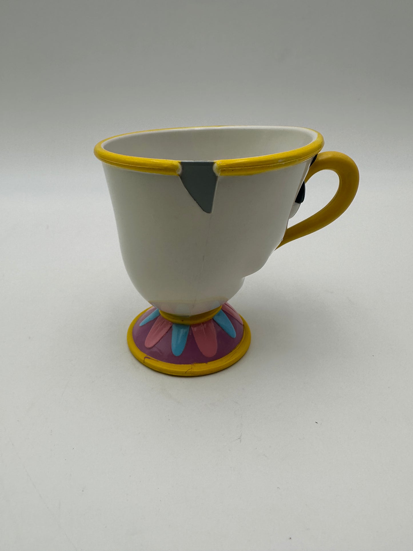 Disney Beauty and the Beast Chip Plastic Teacup, Vintage