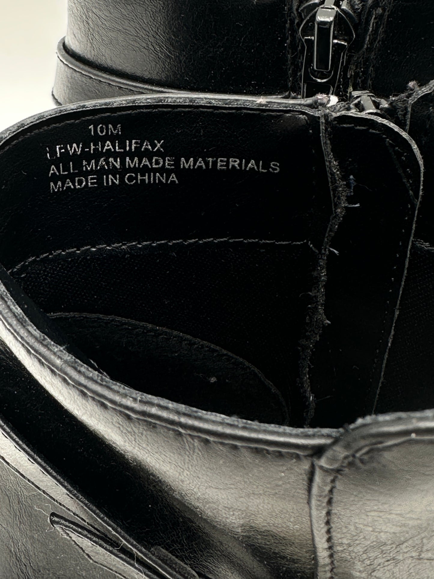 London Fog Size 10M Black LFW-Halifax Ankle Boots Booties, 2" heel