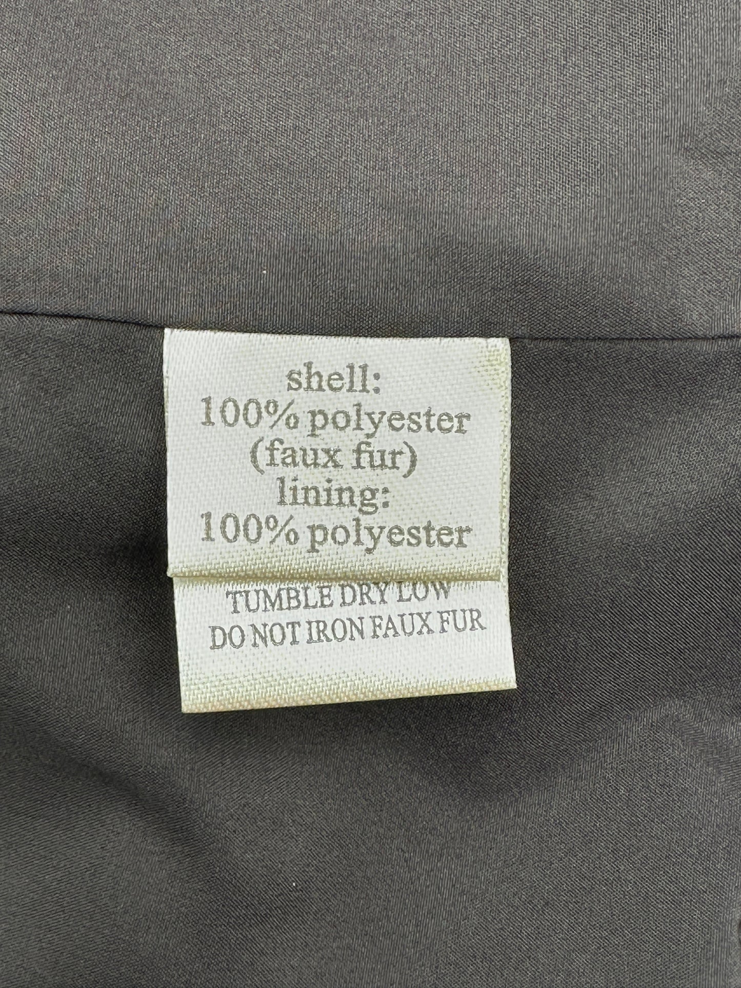 dylan Size XS Gray Leopard Snap Vest Animal Print Faux Fur Vest