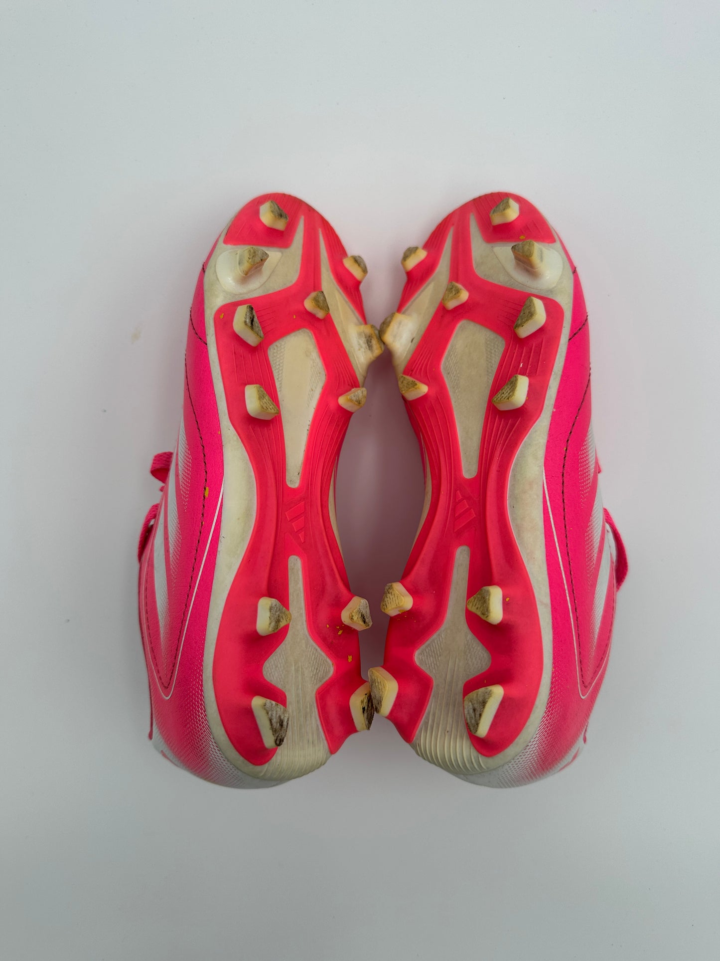 Adidas Goletto IX Firm/Multi-Ground Soccer Cleats Girls Size 2 Lucid Pink with Cloud White