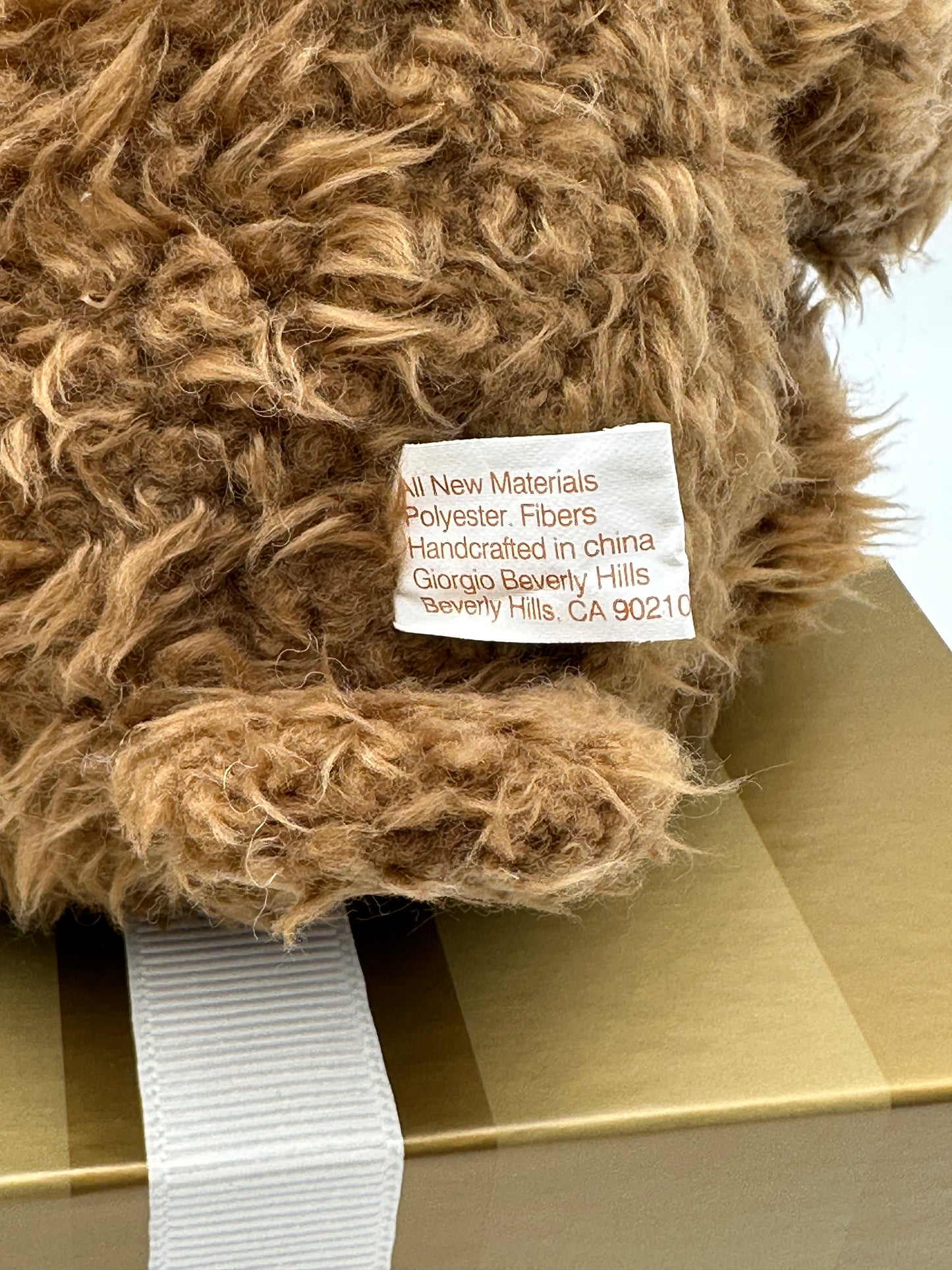 Giorgio Beverly Hills Brown 1997 Collector's Bear, New in Box, vintage