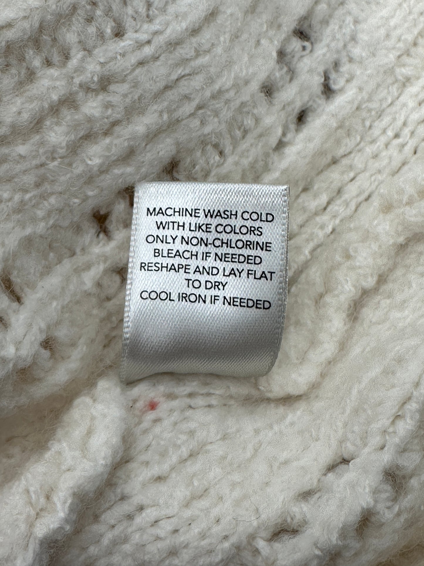 CJ Banks Size 1X Winter White Crew Neck Sweater, new/NWT