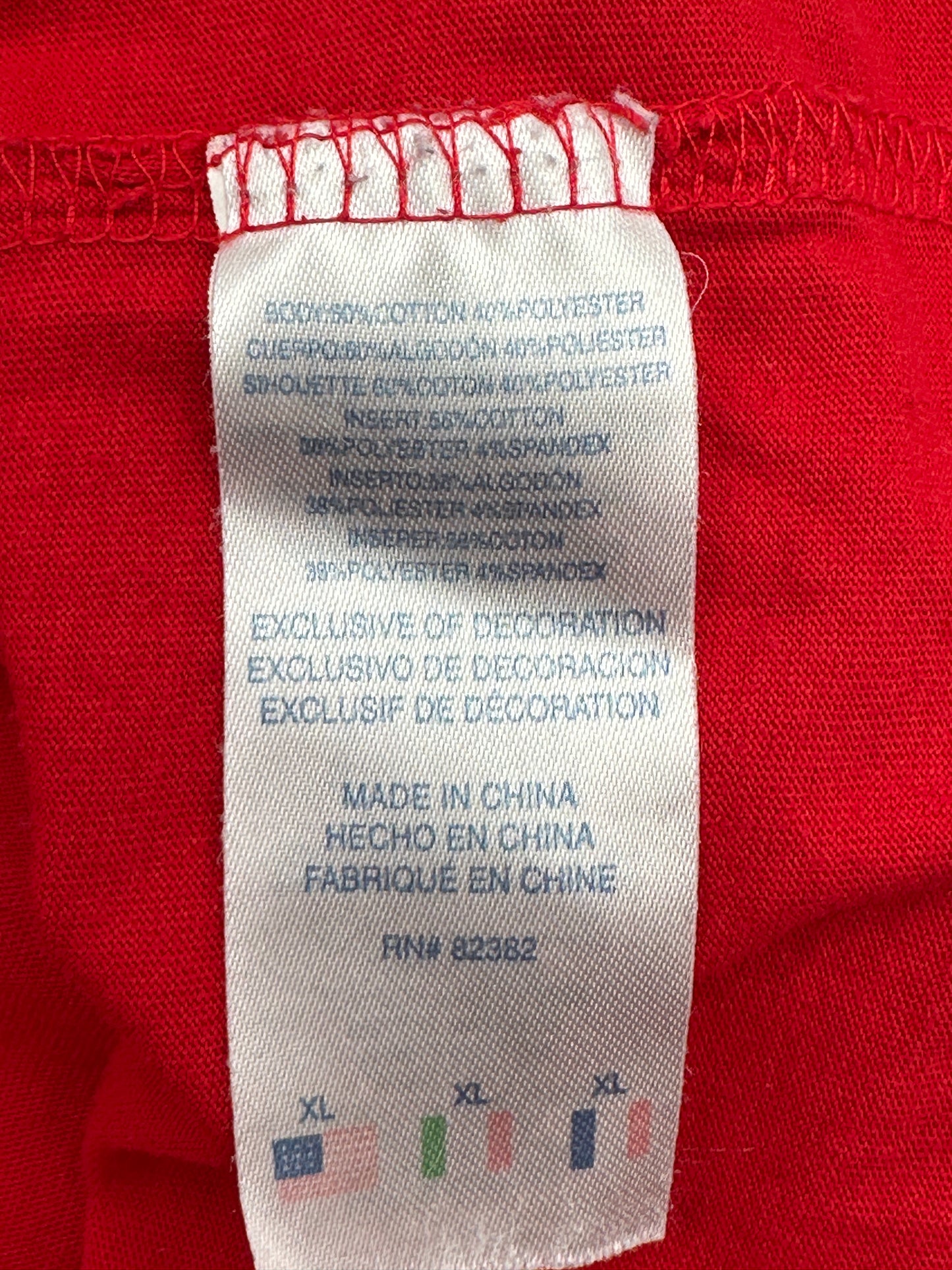 Champion Boys' Size XL Red Long Sleeve Logo Tee T-Shirt