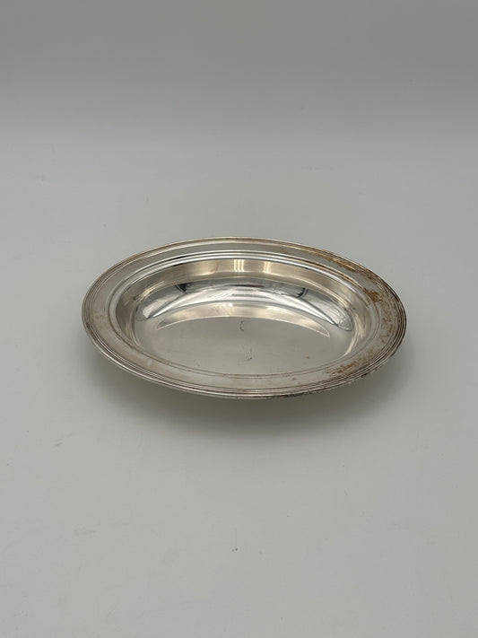 Armor Silver-Plated Shallow Oval Bowl