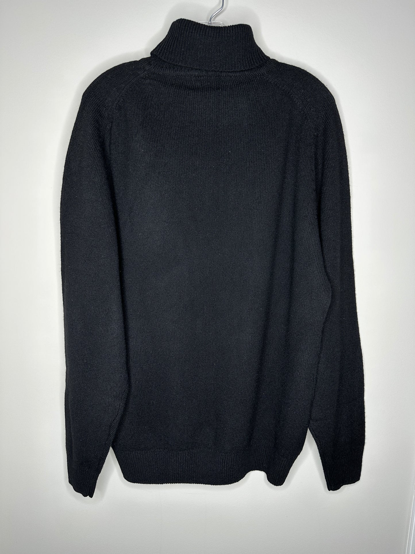 Robe Di Kappa Size XL Black Lambs Wool Turtleneck Sweater
