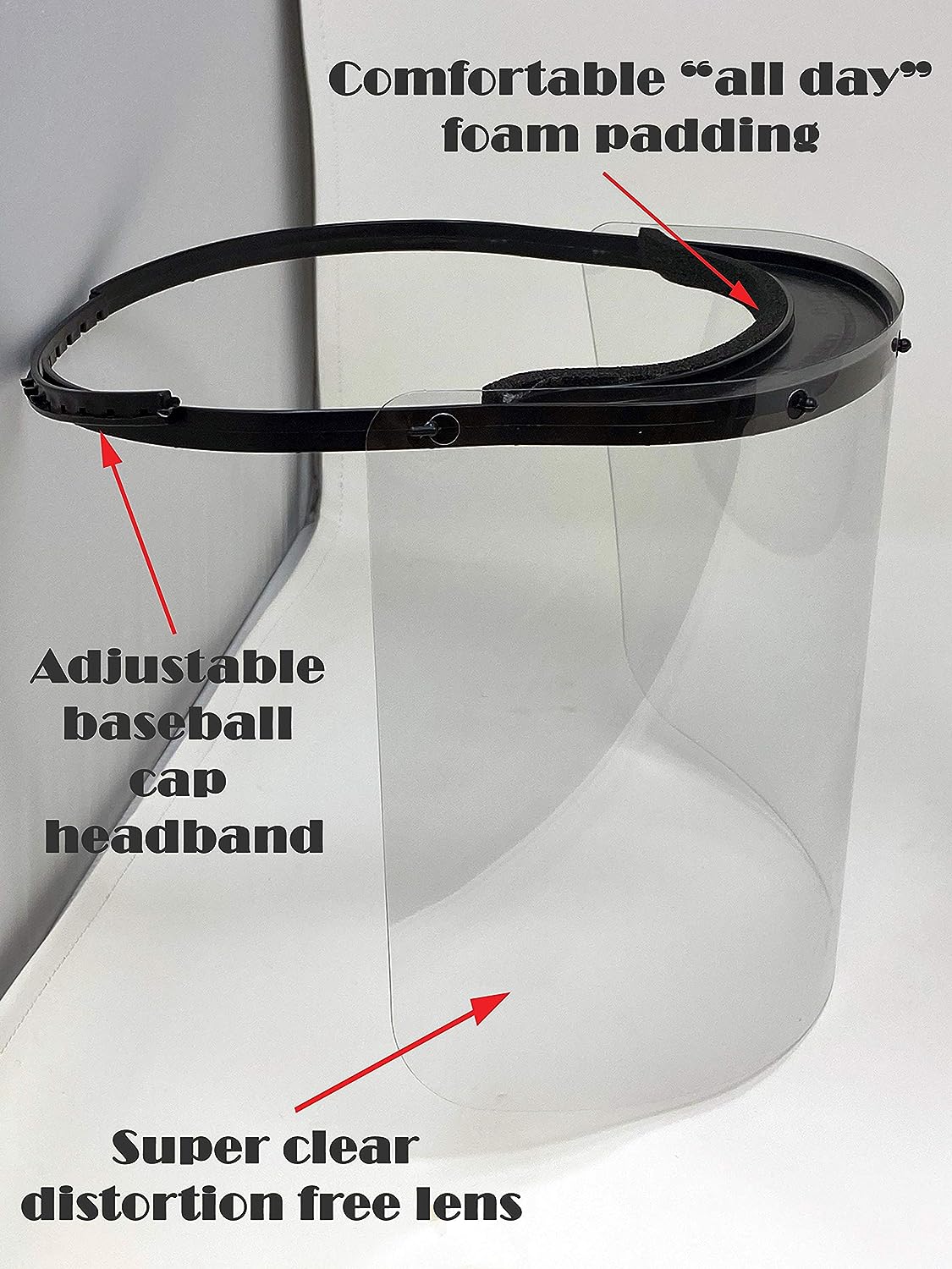 Oakridge Products CV-19 Protective Shield and Headband, 3 pack - new in package