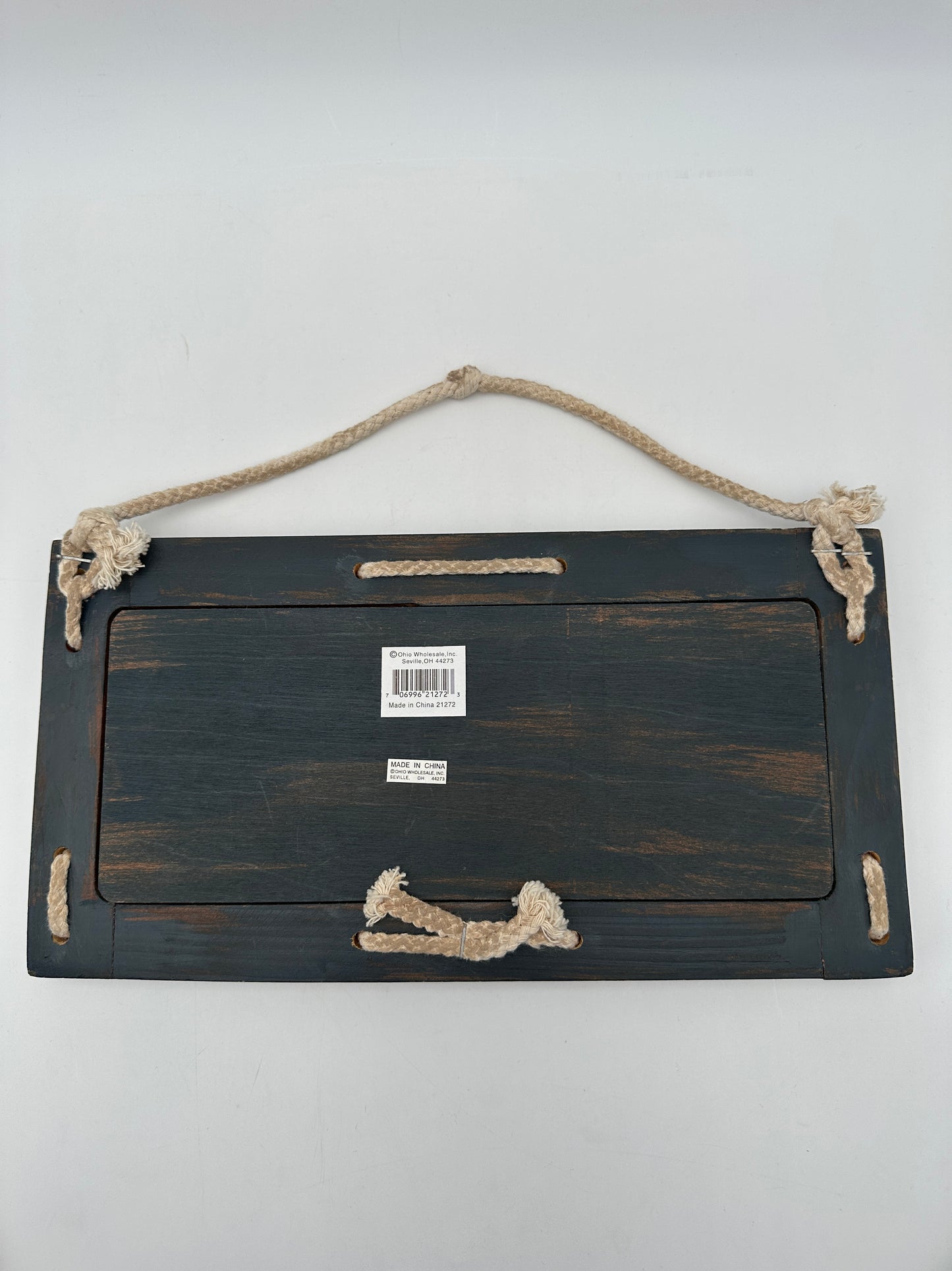 Blue Decorative Wall Plaque "Boater's Diet Live on Water"