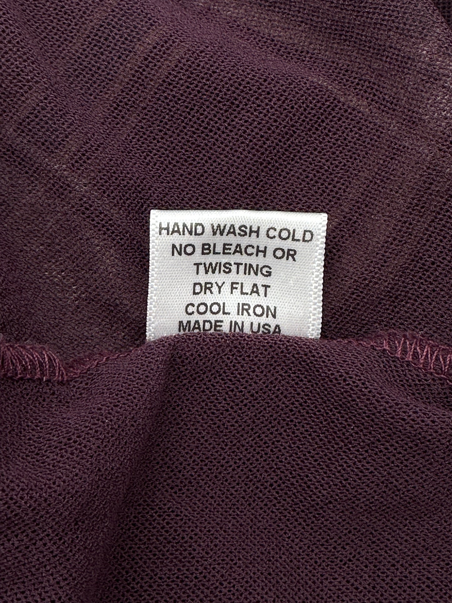 Petit Pois by Viviana Size M Plum Printed Long Sleeve Lightweight Top