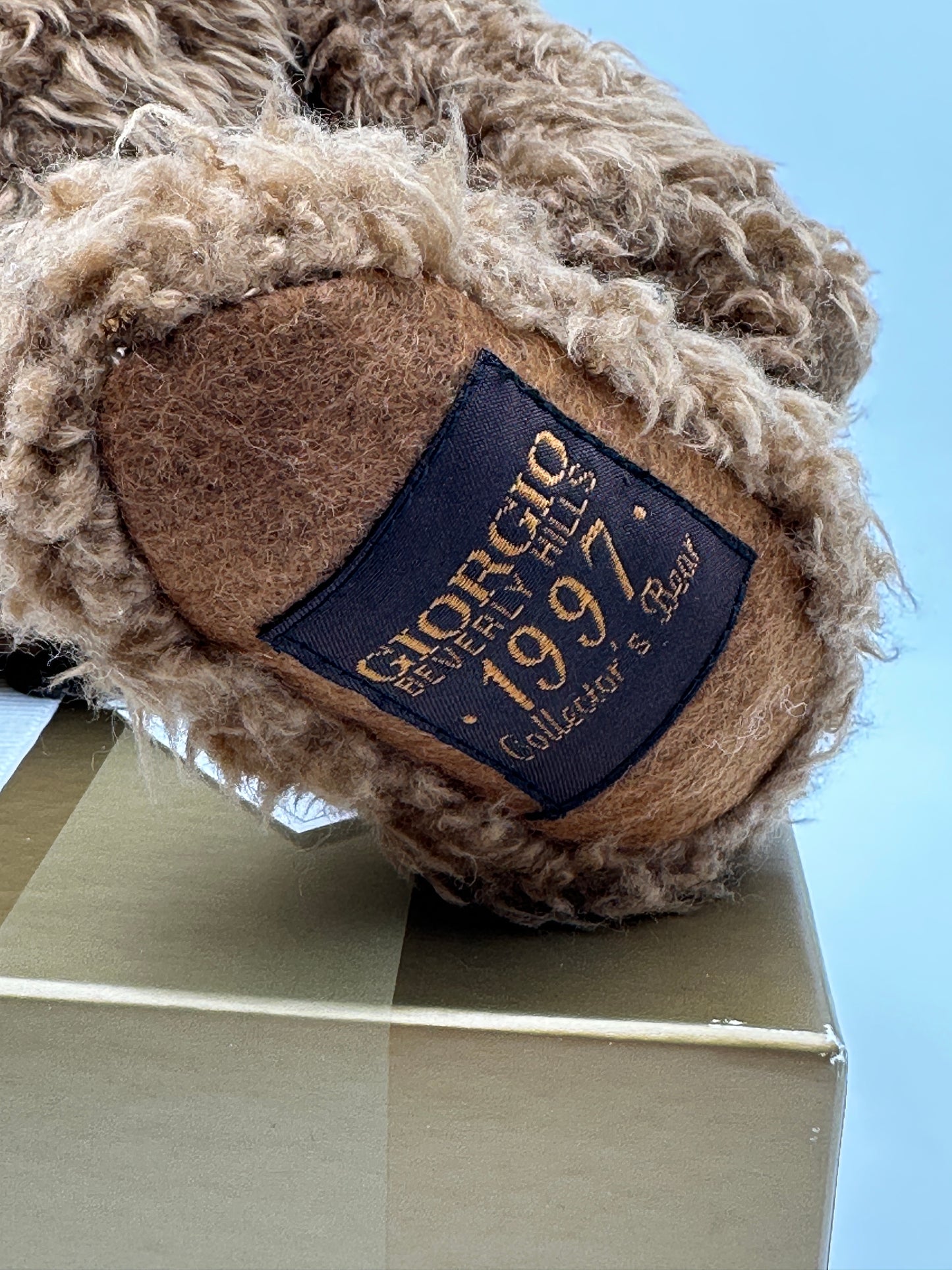 Giorgio Beverly Hills Brown 1997 Collector's Bear, New in Box, vintage