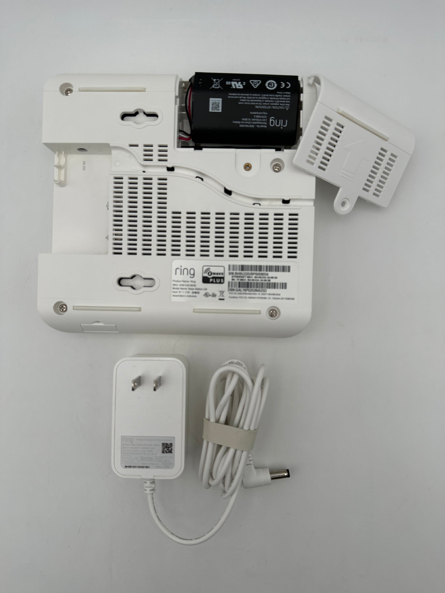 Ring Alarm White Base Station US White 4HB1U9-0EN0 with Power Cord