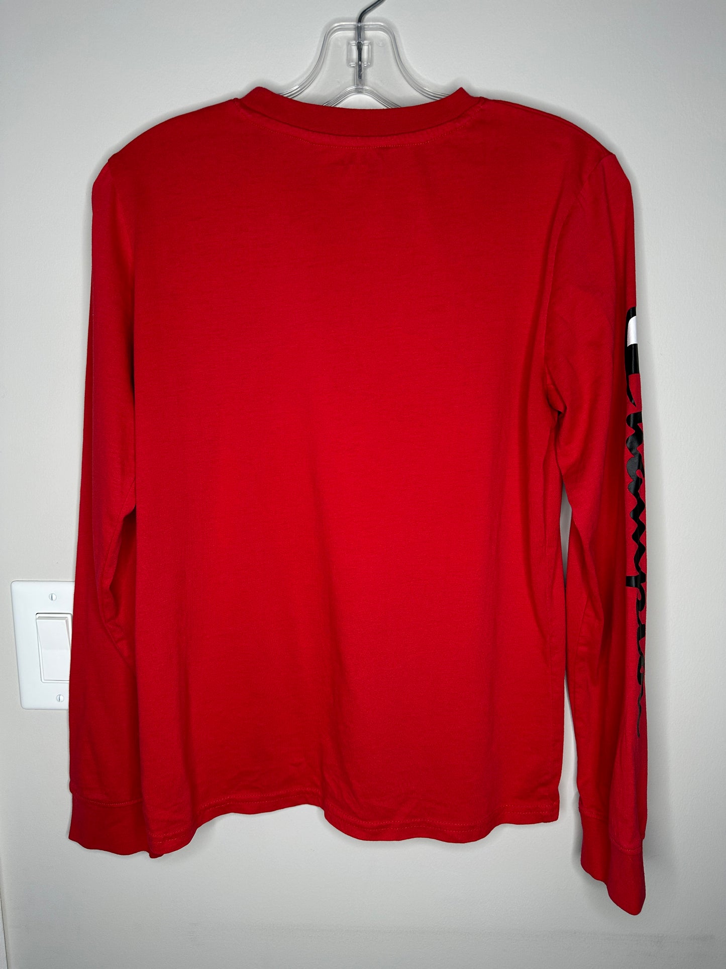 Champion Boys' Size XL Red Long Sleeve Logo Tee T-Shirt