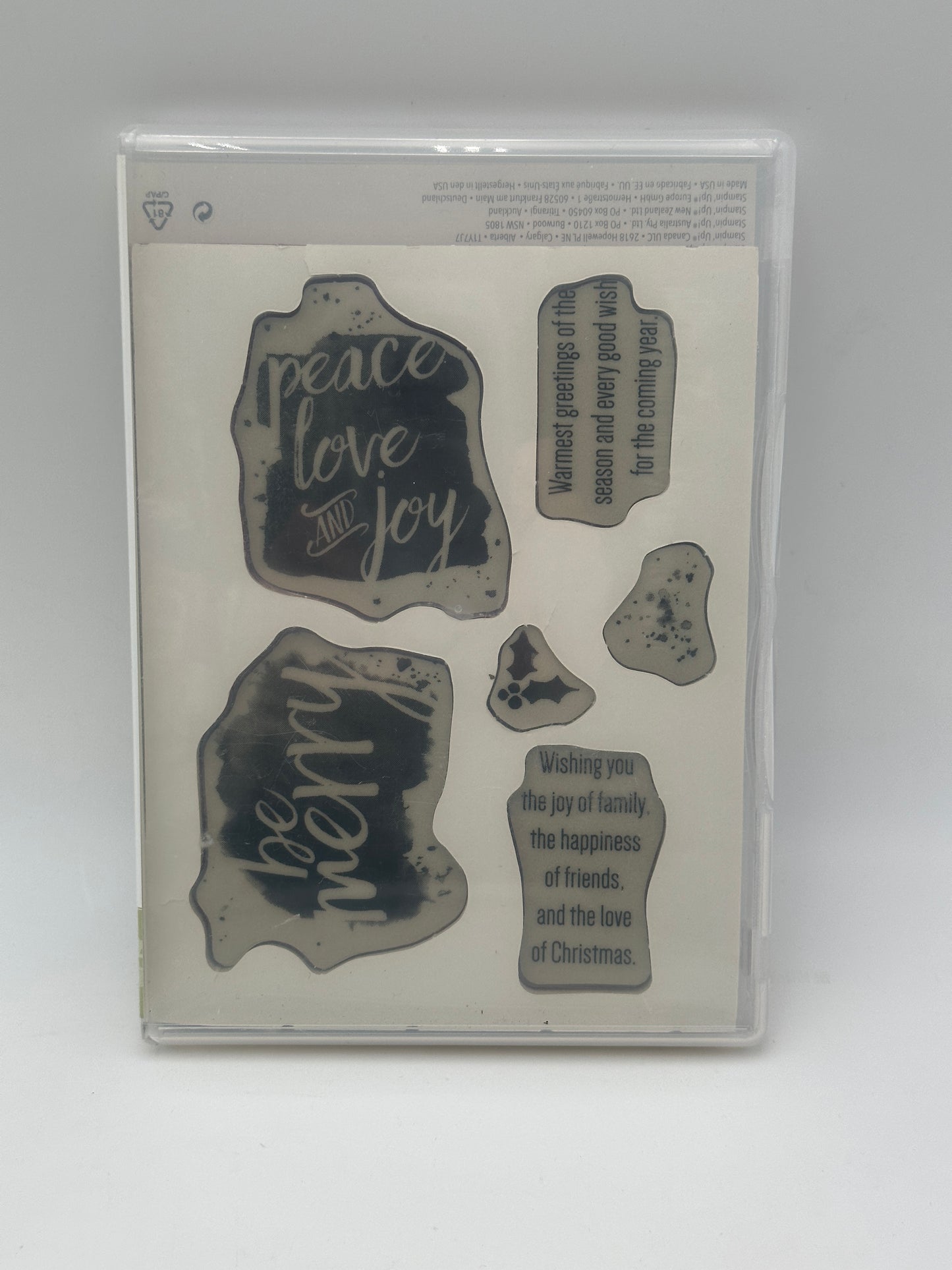Stampin' Up! Every Good Wish Cling Stamp Set, retired