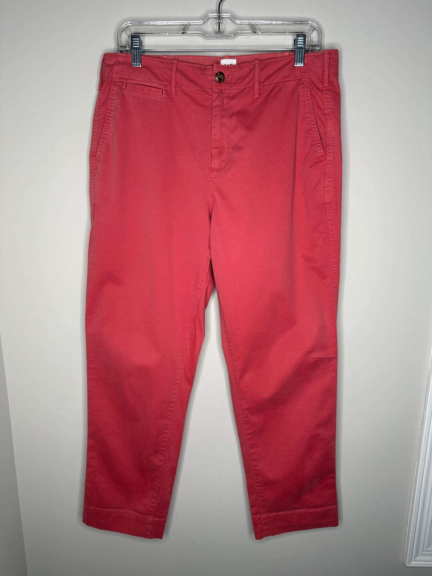 Gap Size 10 Salmon Straight Khaki Pants