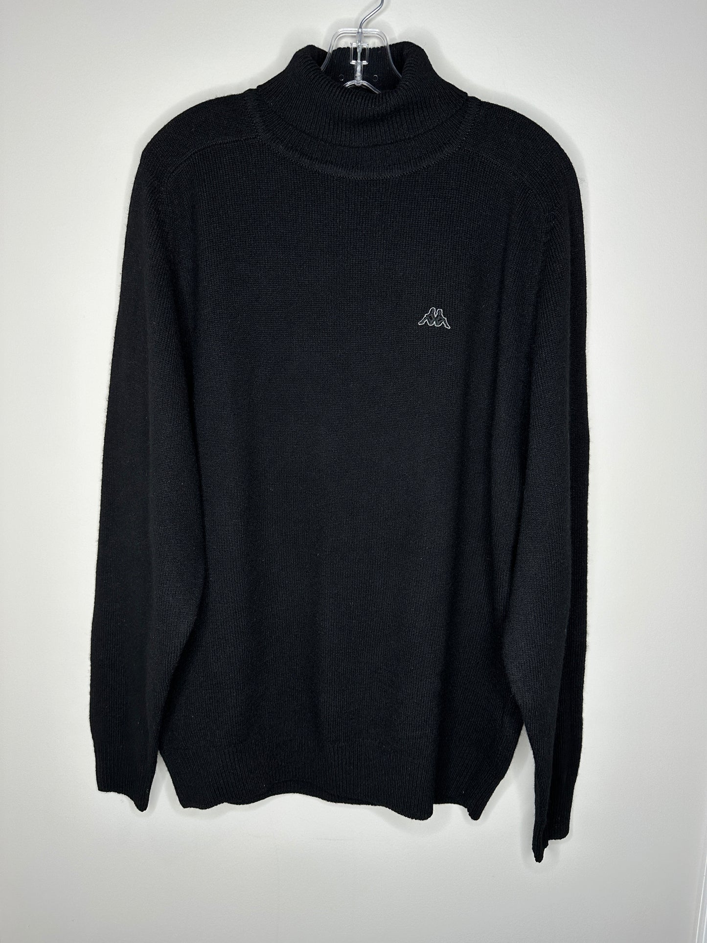 Robe Di Kappa Size XL Black Lambs Wool Turtleneck Sweater