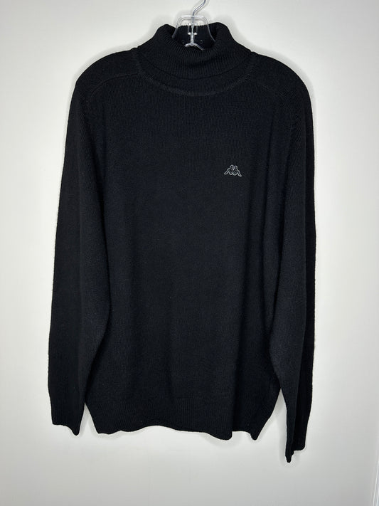 Robe Di Kappa Size XL Black Lambs Wool Turtleneck Sweater