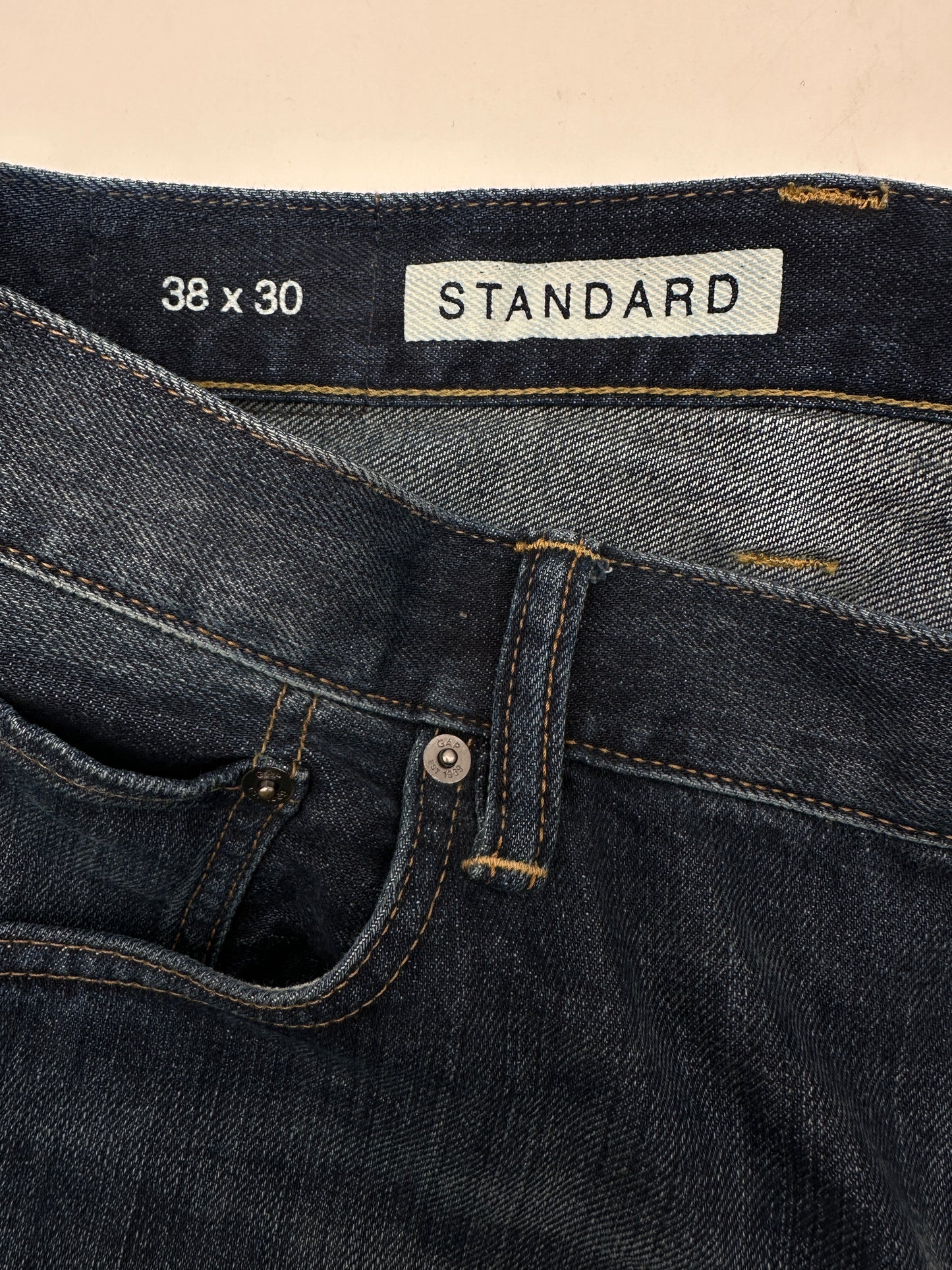 Gap 1969 Men's 38x30 (marked) Standard Blue Denim Jeans