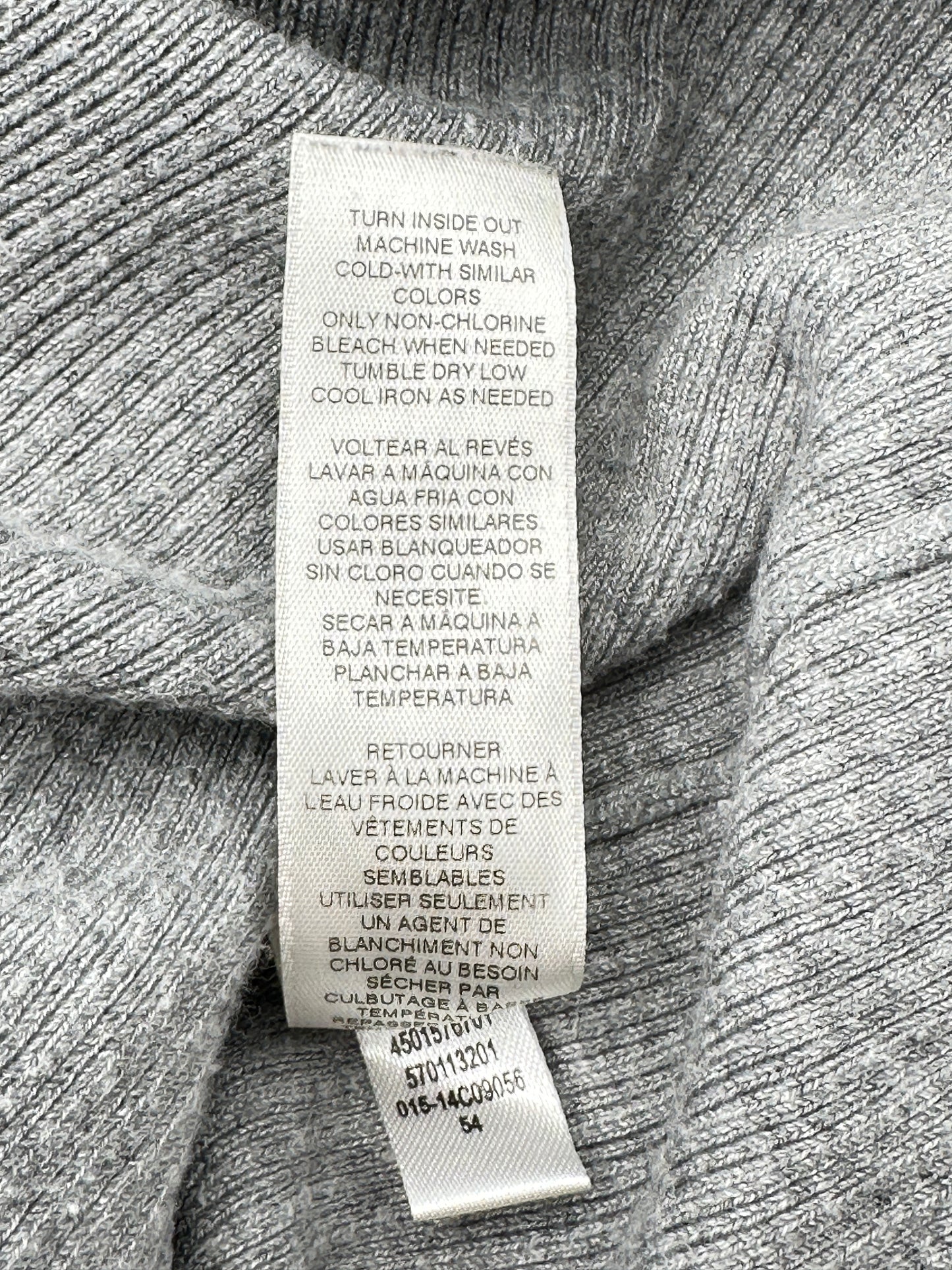 Chico's Size 4 (XXL, 20-22) Gray Turtleneck Sweater