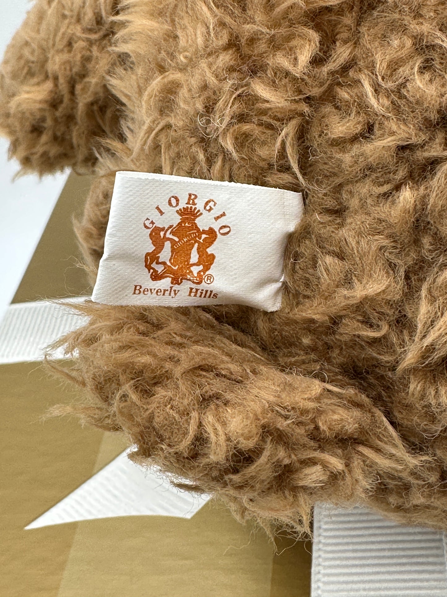 Giorgio Beverly Hills Brown 1997 Collector's Bear, New in Box, vintage