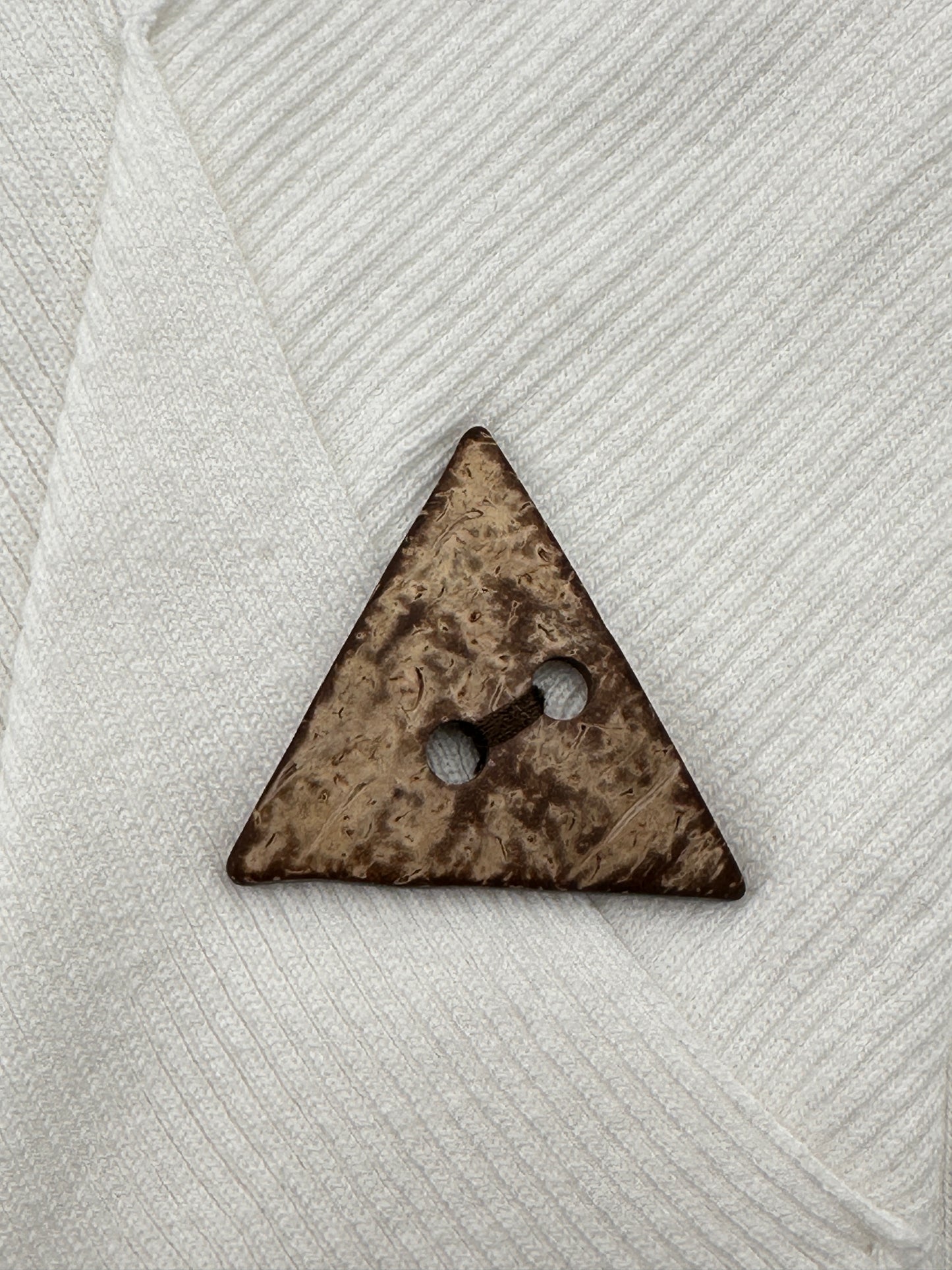 Tribal Size S White V-Neck 3/4 Sleeve Sweater with Triangle Buttons