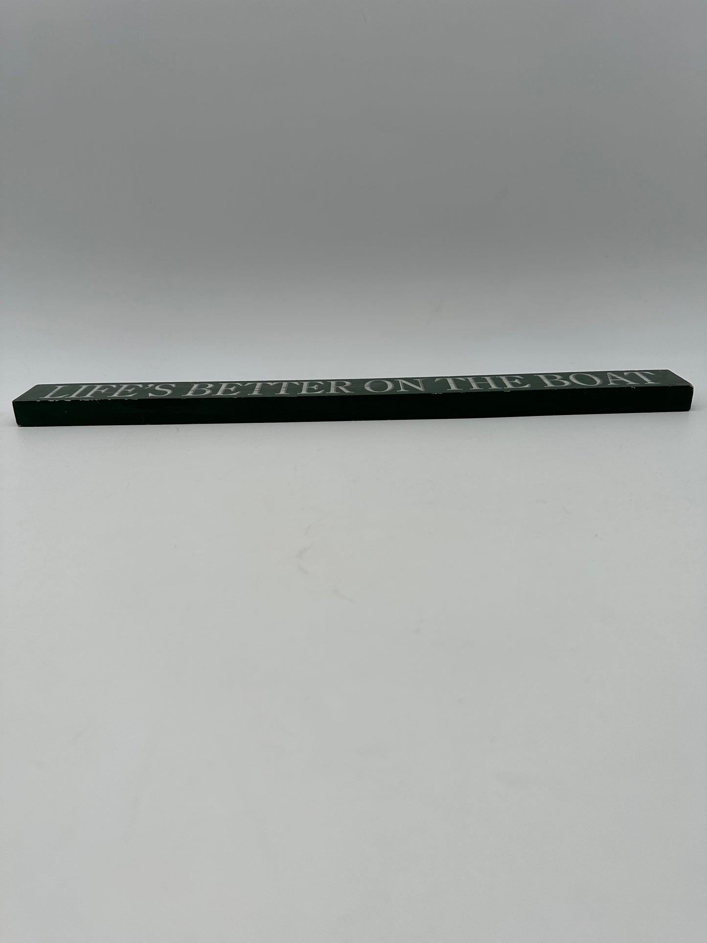 Chesapeake Bay Green Decorative Plaque "Life's Better on the Boat"