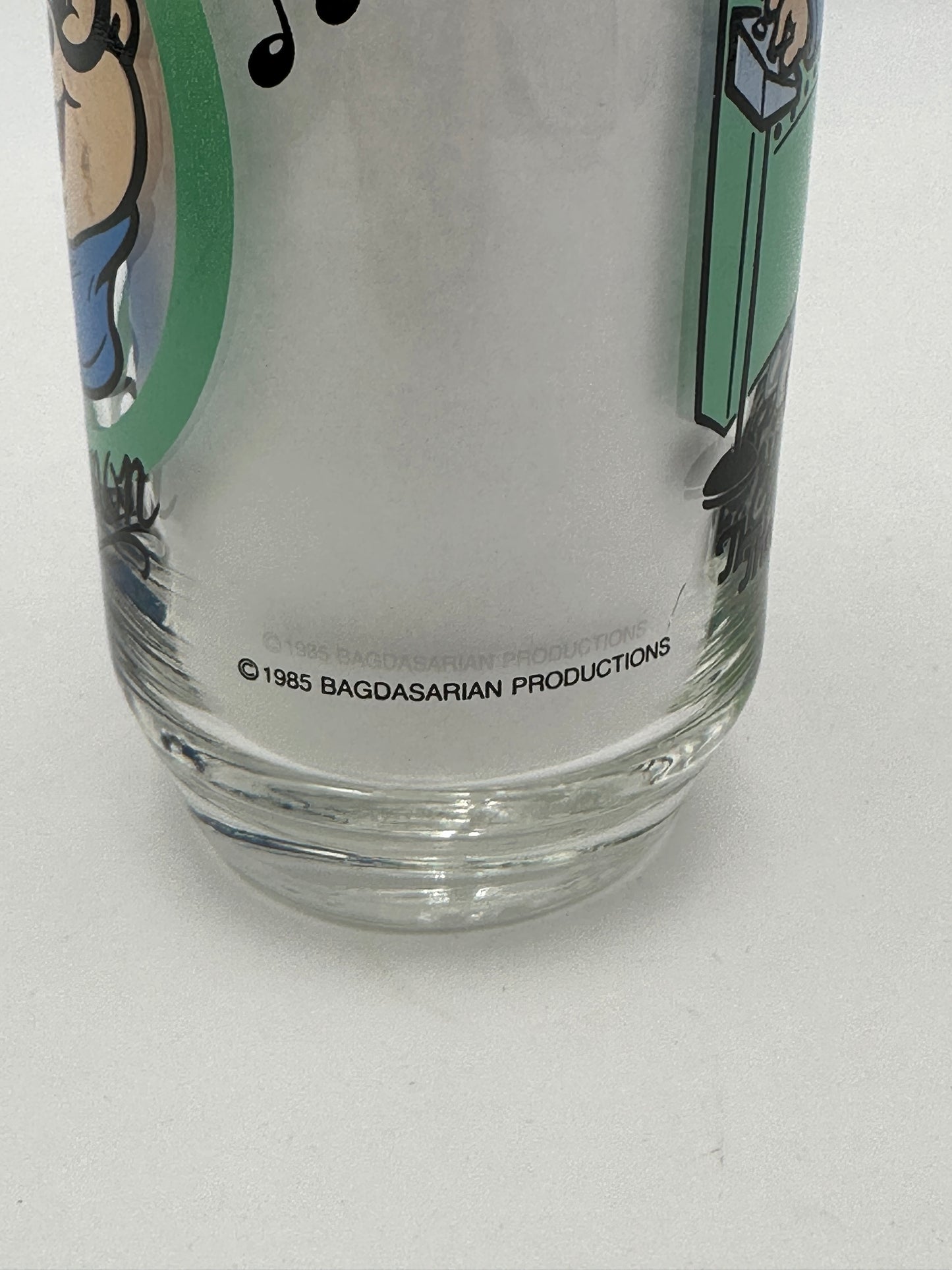 Bagdasarian Simon of Alvin & The Chipmunks Hardees Promotional Glass, Vintage