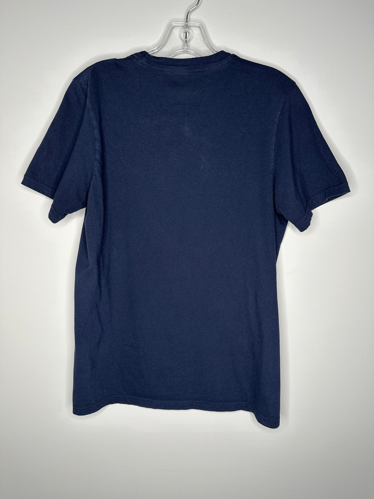 Adidas Men's Size S Navy Blue Amplifier Short Sleeve Logo Tee T-Shirt