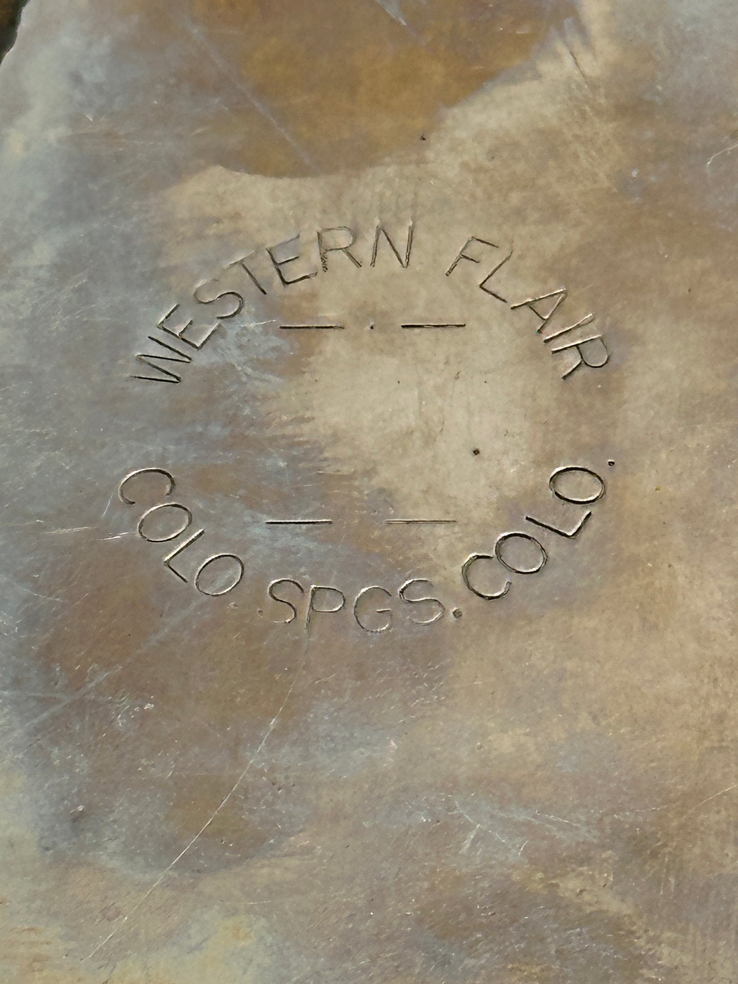 Western Flair Vintage Large Oval Western Belt Buckle