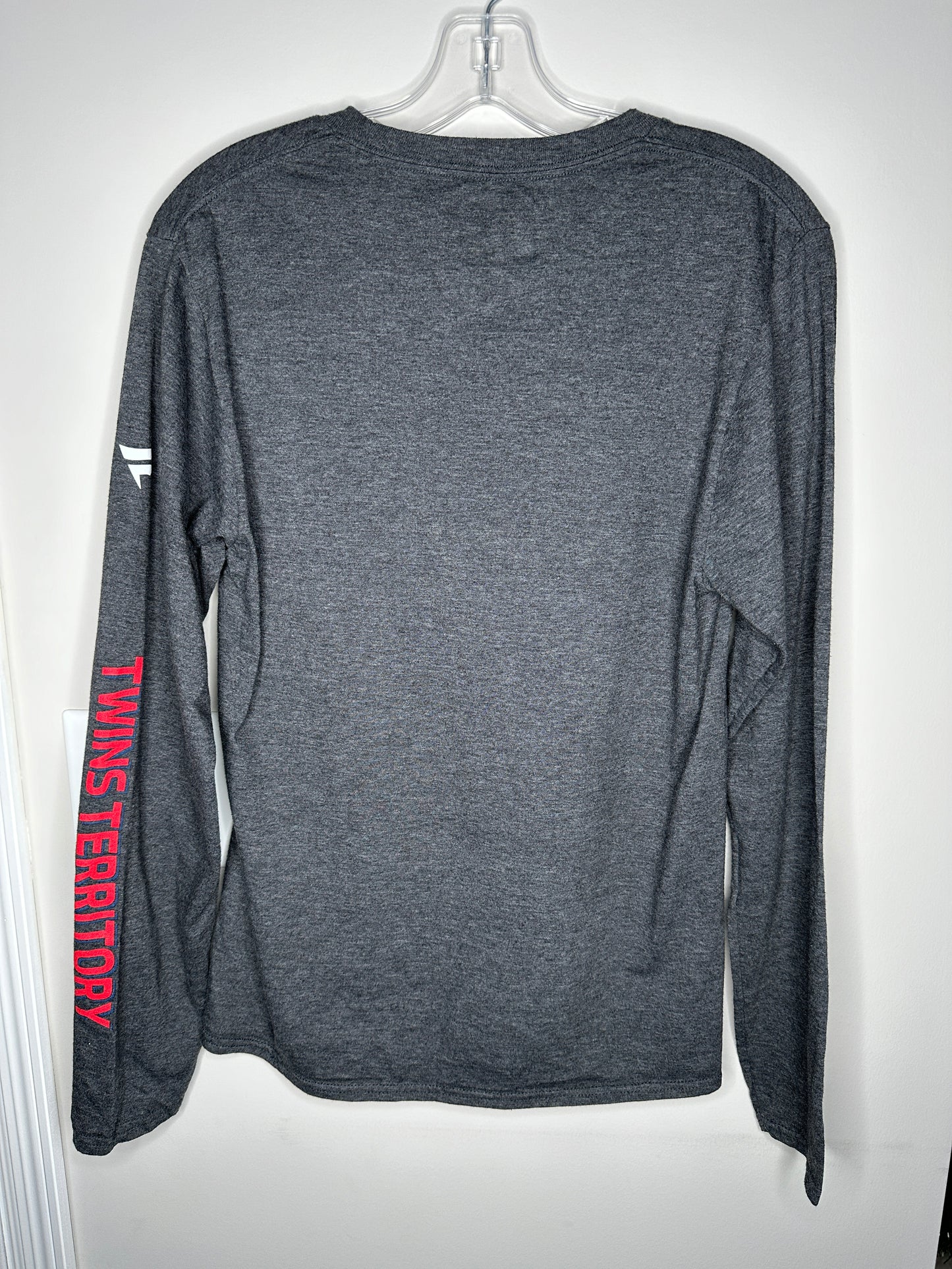 Fanatics Men's Size S Dark Grey Minnesota Twins Long Sleeve Tee T-Shirt