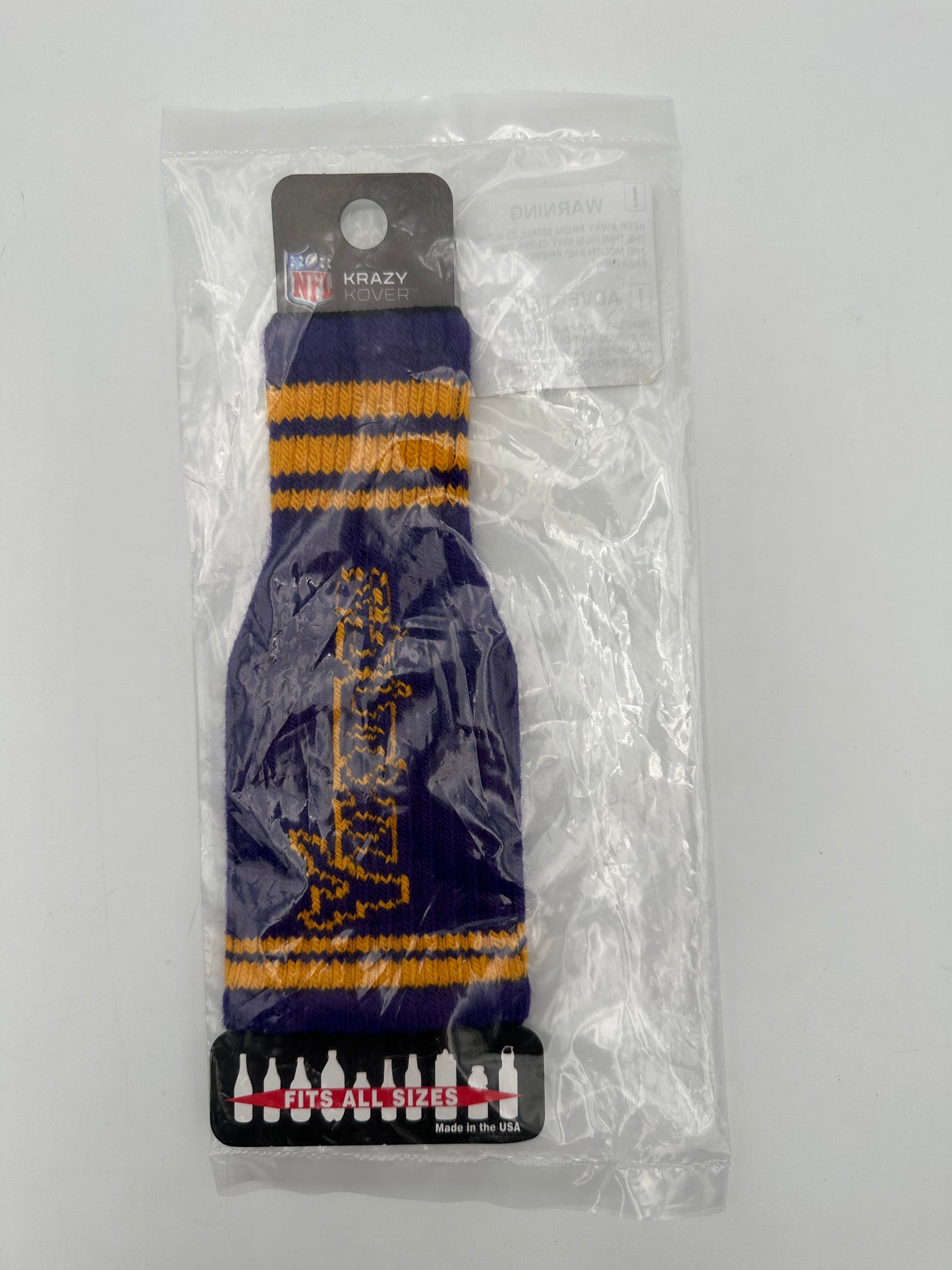 NFL Minnesota Vikings Purple & Gold Krazy Kover, new