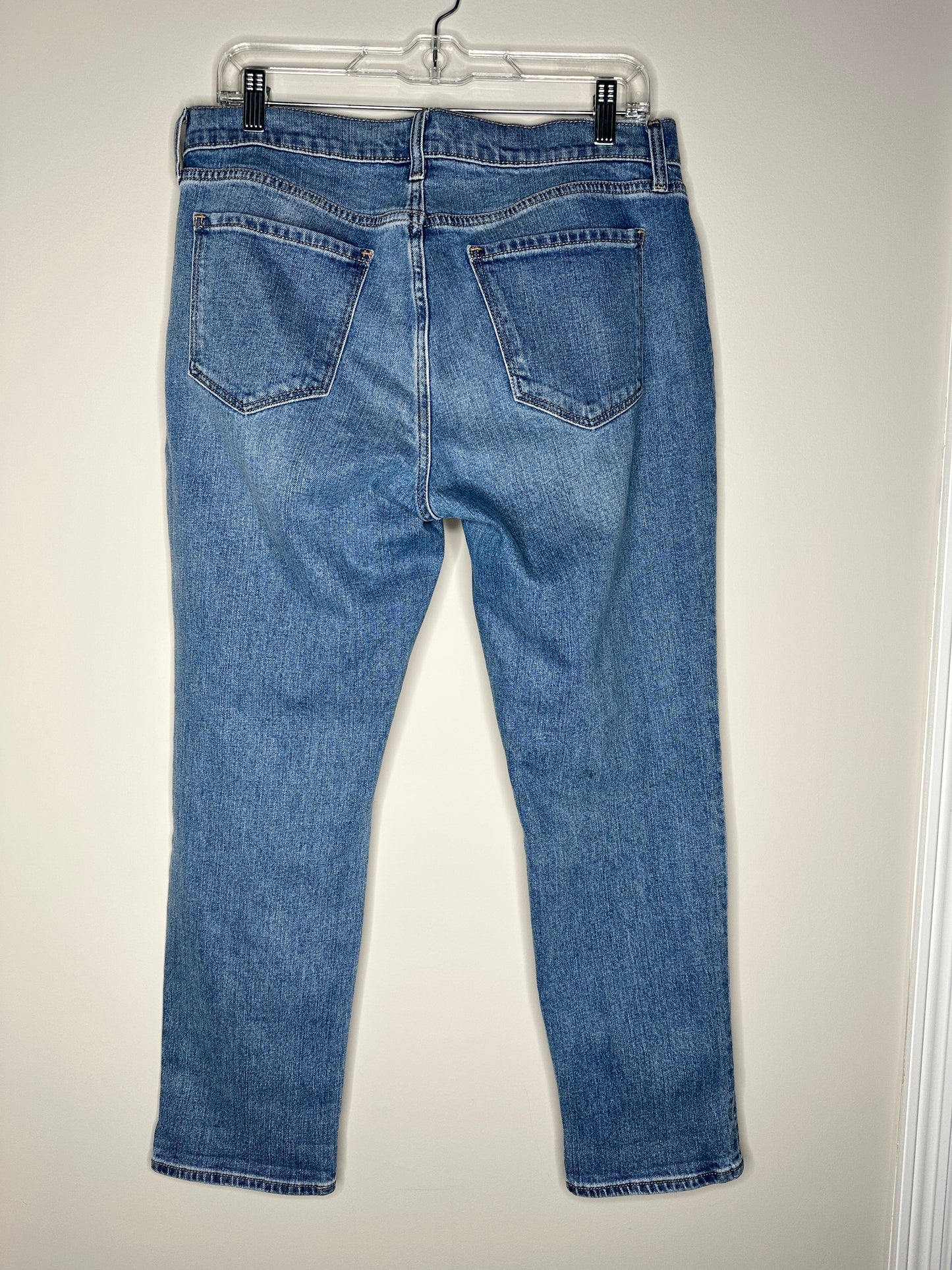 Old Navy Size 10 Blue Light Wash Boyfriend Mid-Rise Jeans