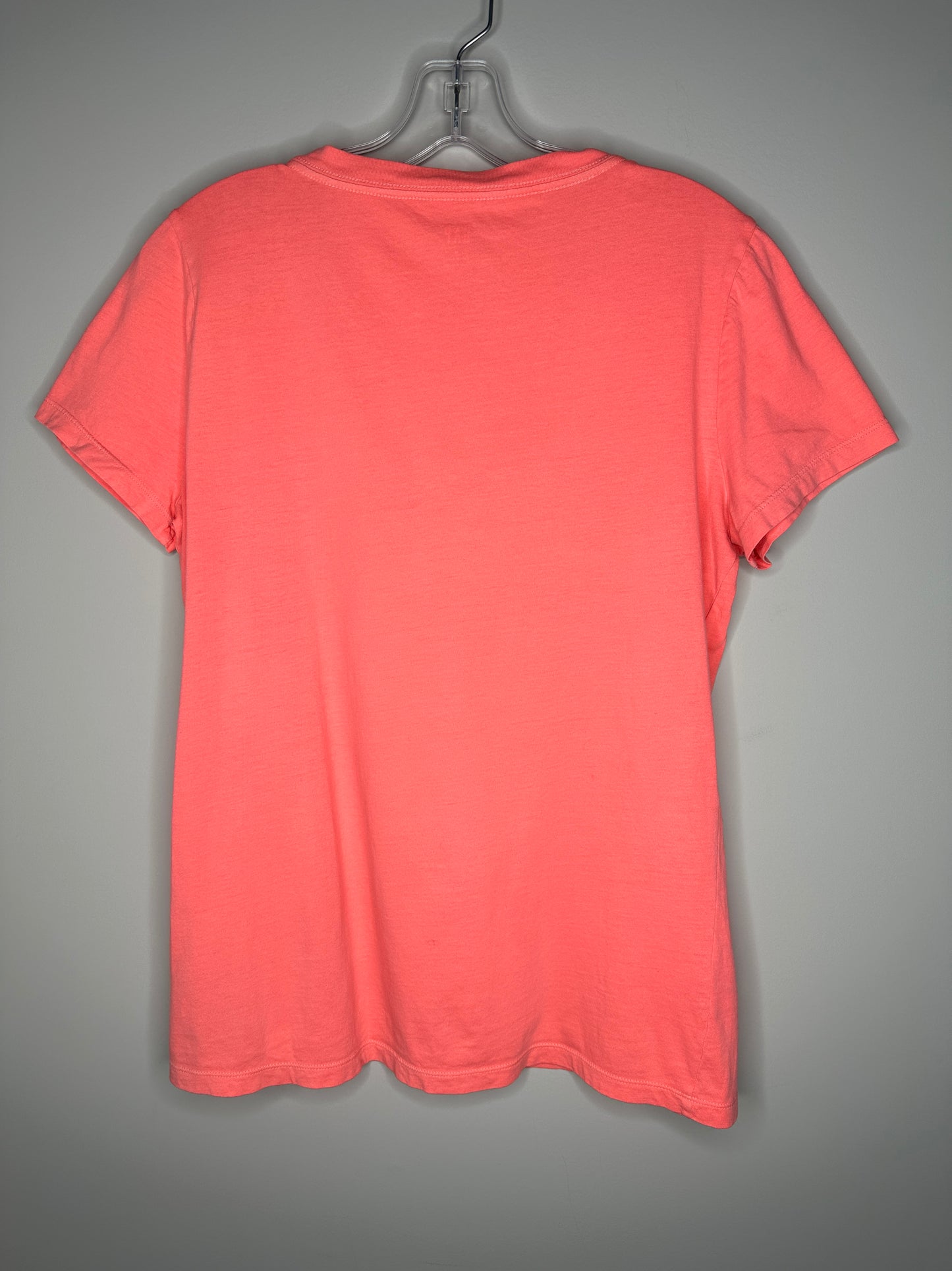 GAP Size M Coral V-Neck Short Sleeve Vintage Wash T Tee T-Shirt