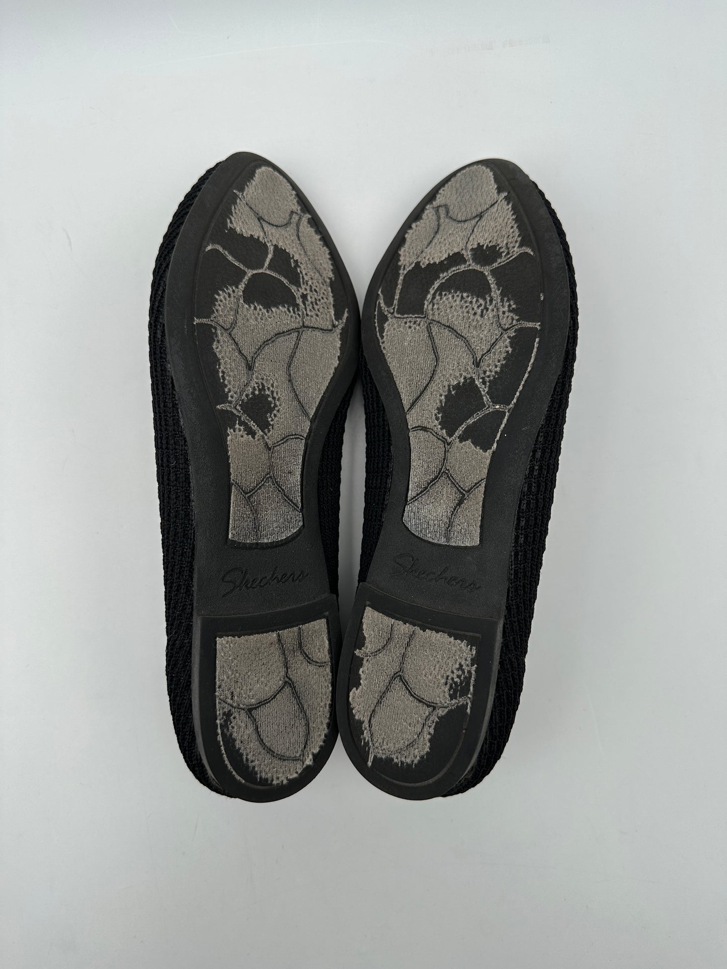 Cleo's by Skechers Size 9 Black Psychic Stretch Fit Ballet Flats, EUC