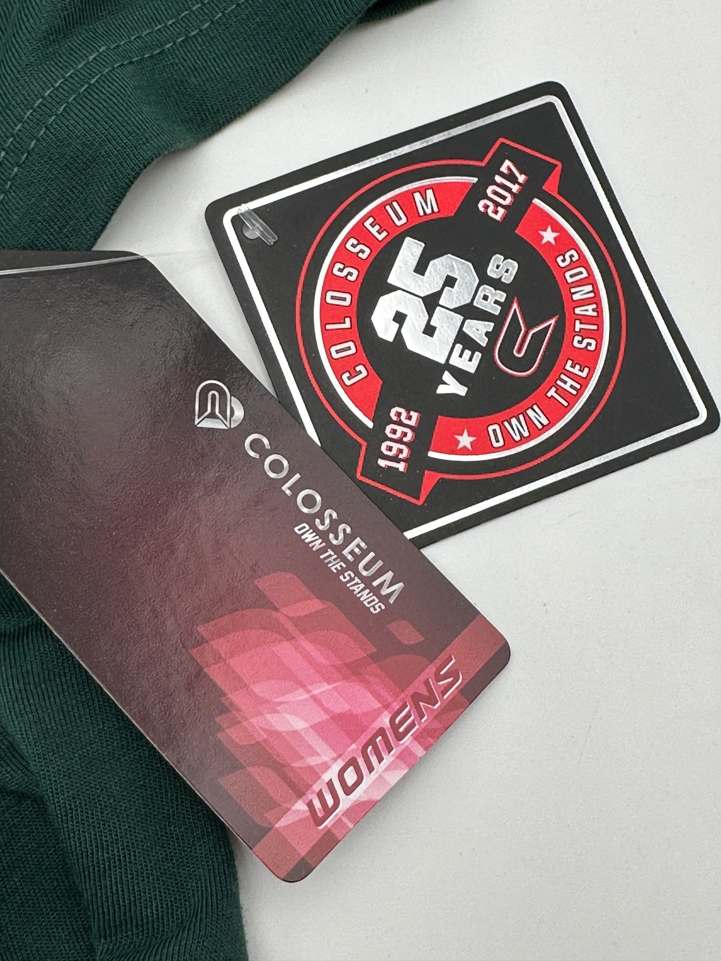 Colosseum Size M Forest Green Minnesota Wild Hockey V-Neck Tee T-Shirt, new/NWT