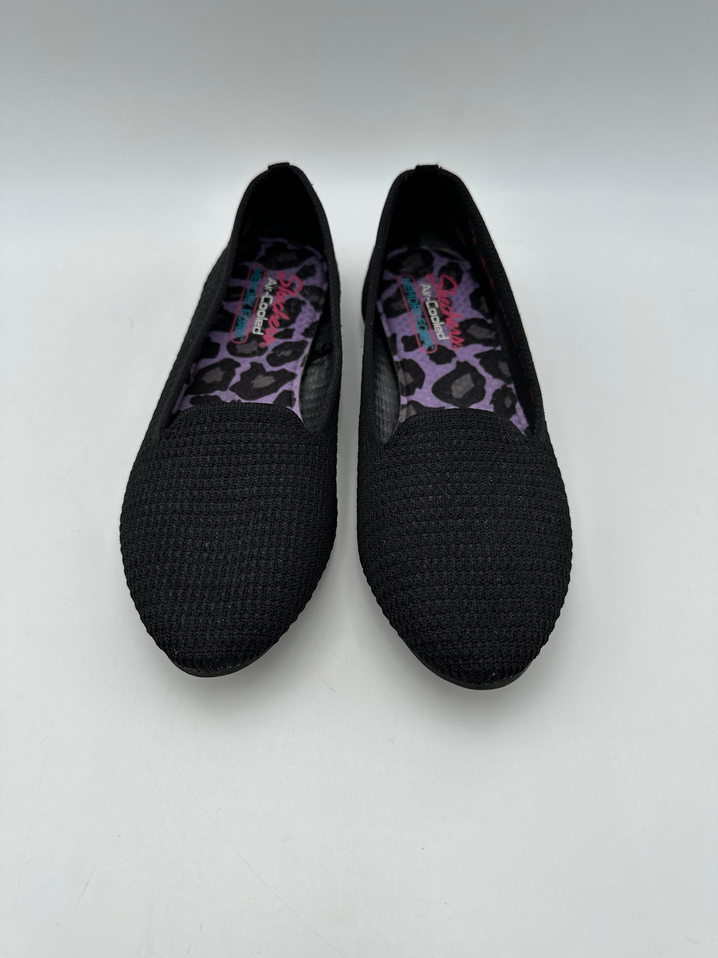 Cleo's by Skechers Size 9 Black Psychic Stretch Fit Ballet Flats, EUC