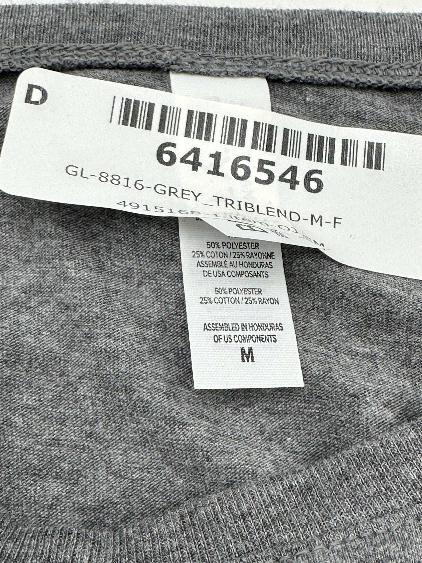 Bella Size M Heather Gray "Love my Vikings" Short Sleeve Tee, new (runs large/oversized)