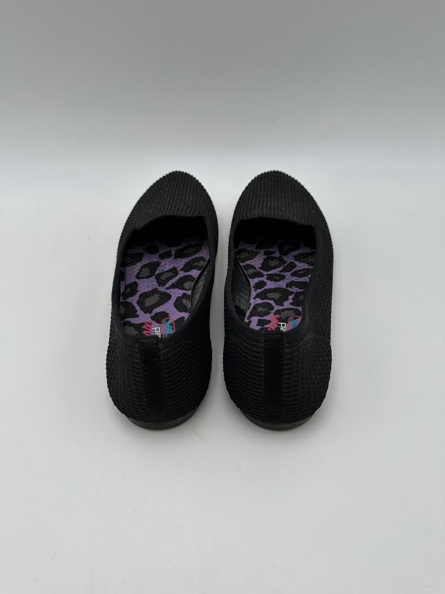 Cleo's by Skechers Size 9 Black Psychic Stretch Fit Ballet Flats, EUC