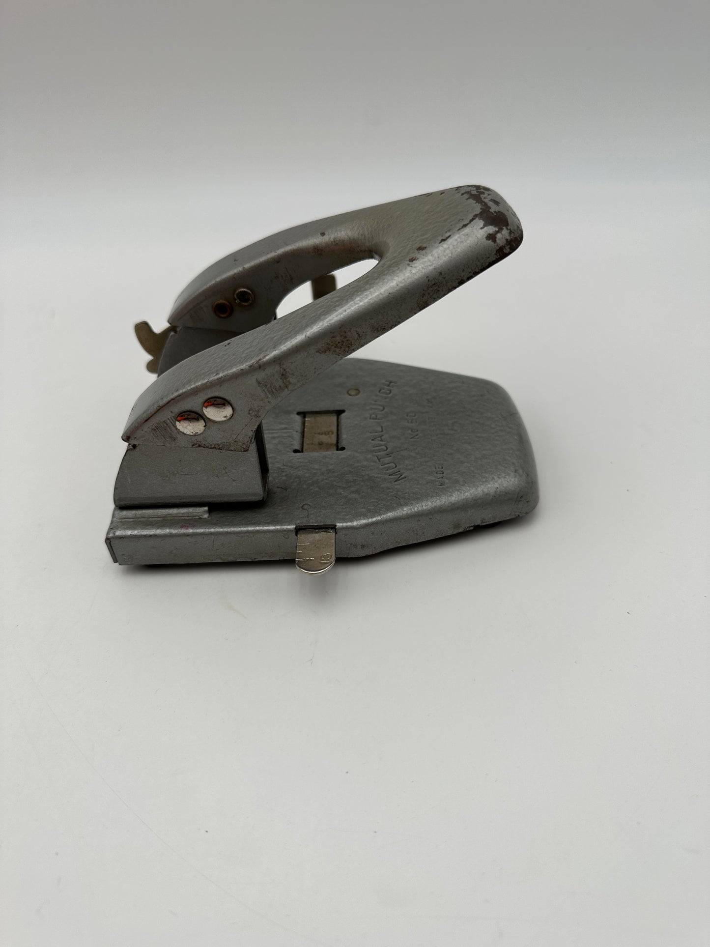 Mutual No. 50 Centering Guide Vintage Two-Hole Punch