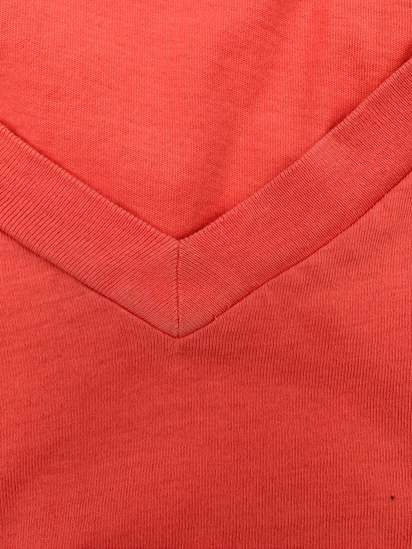 GAP Size M Coral V-Neck Short Sleeve Vintage Wash T Tee T-Shirt