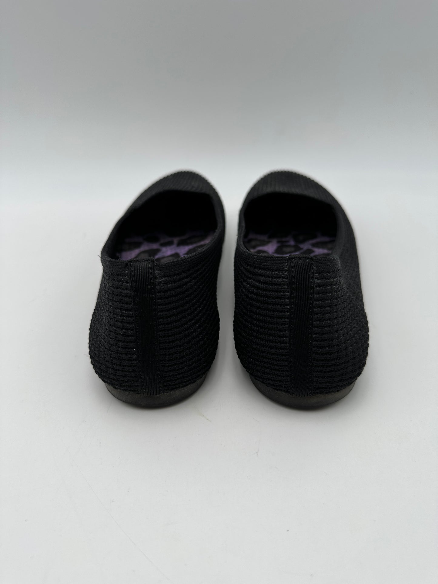 Cleo's by Skechers Size 9 Black Psychic Stretch Fit Ballet Flats, EUC