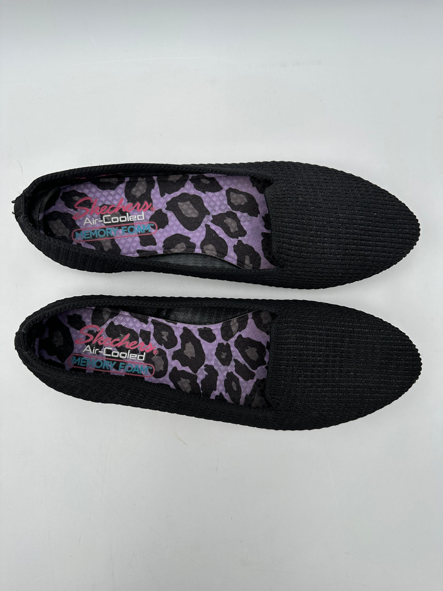 Cleo's by Skechers Size 9 Black Psychic Stretch Fit Ballet Flats, EUC