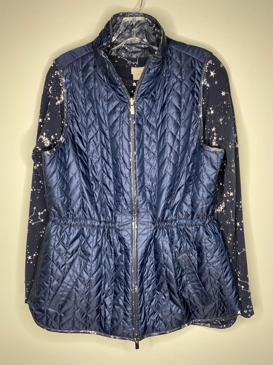 Chico’s Zenergy Size 0 (XS 4/6) Navy Blue Long Sleeve Top w/Reversible Zip Up Vest