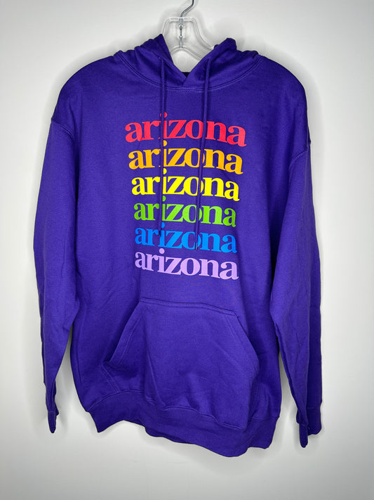 Point Sportswear Unisex Size M Purple "Arizona" Fleece Hoodie, new/NWT