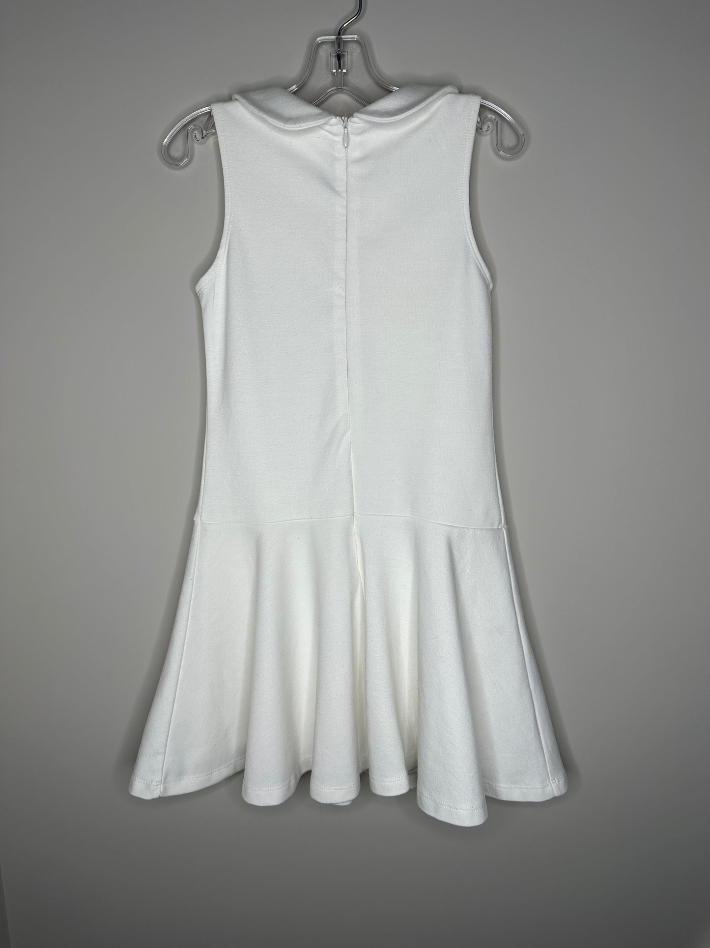 Lipstik Girls Size 8 White Sleeveless Drop Waist Dress