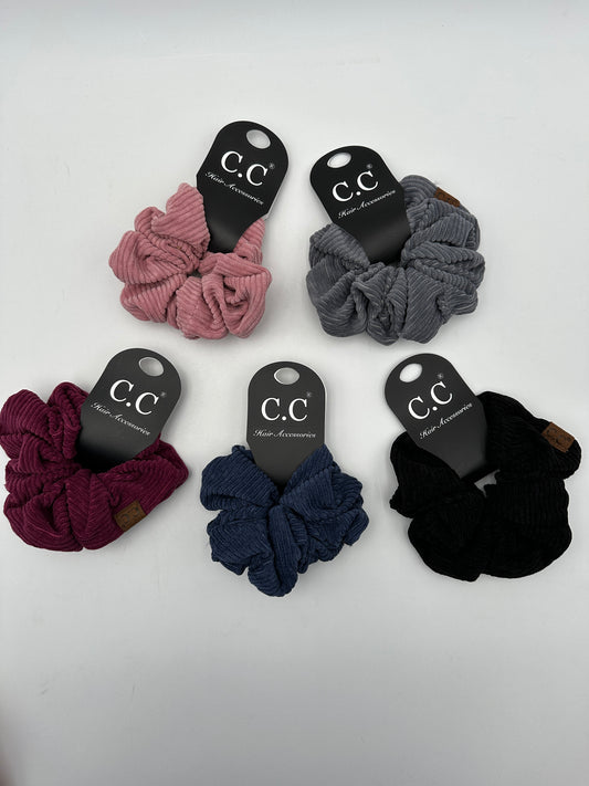 C.C  Beanie Corduroy Ponytail Scrunchie, new (Coco Berry & Rose left!)