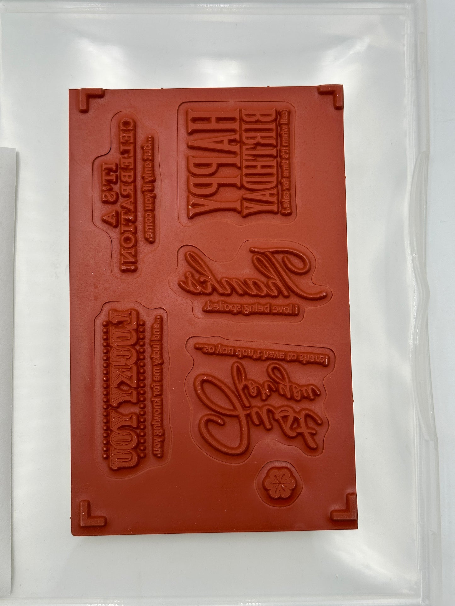 Stampin' Up! Afterthoughts Cling Stamp Set, never used - retired